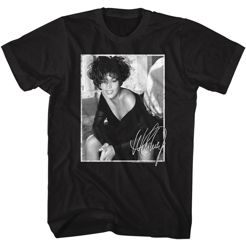 Whitney Houston Signed Photo T-Shirt Blue Culture Tees