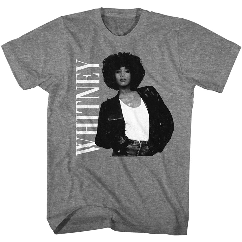 Whitney Houston Attitude T-Shirt Blue Culture Tees