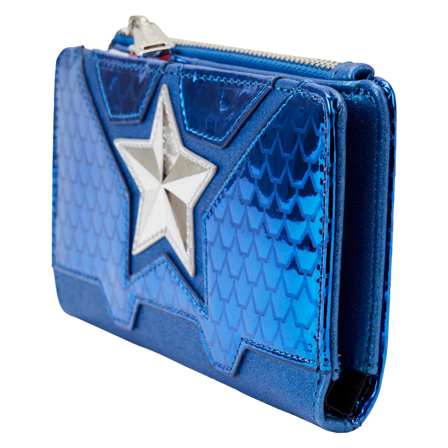 Loungefly Marvel Shine Captain America Flap Wallet