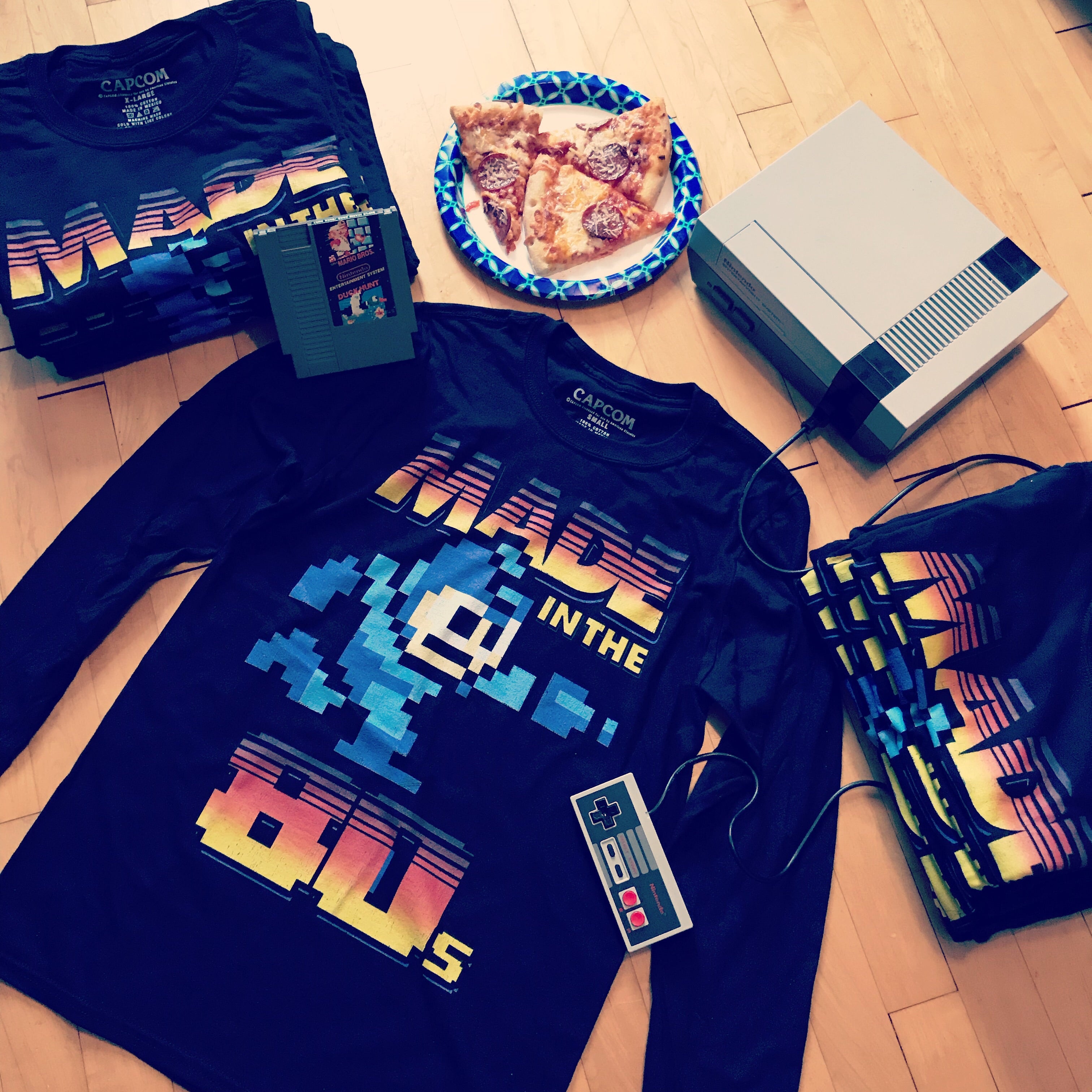Mega Man Made in the 80's Long Sleeve T-Shirt - Blue Culture Tees