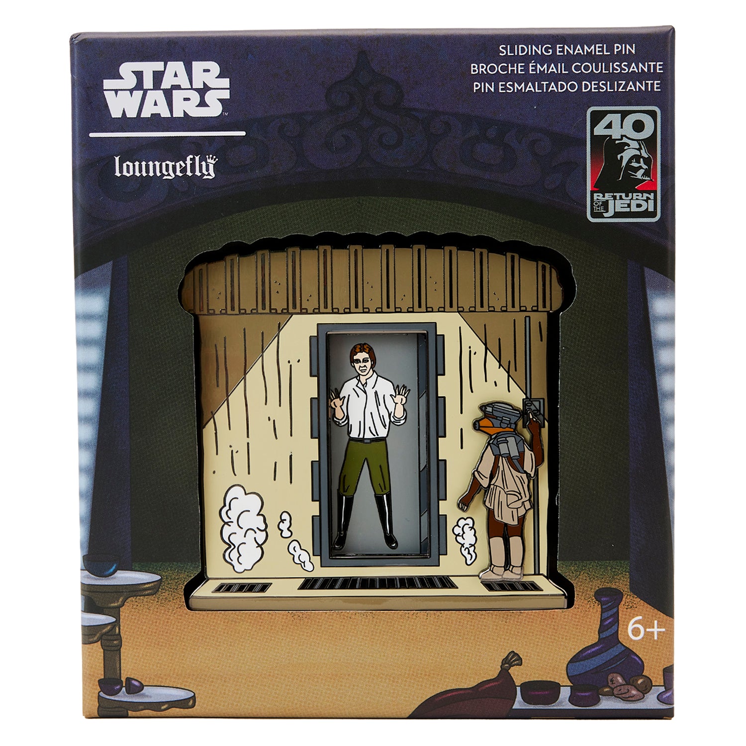 Loungefly Star Wars Return of The Jedi 40th Anniversary Han in Carbonite LE 3" Collector Box Pin