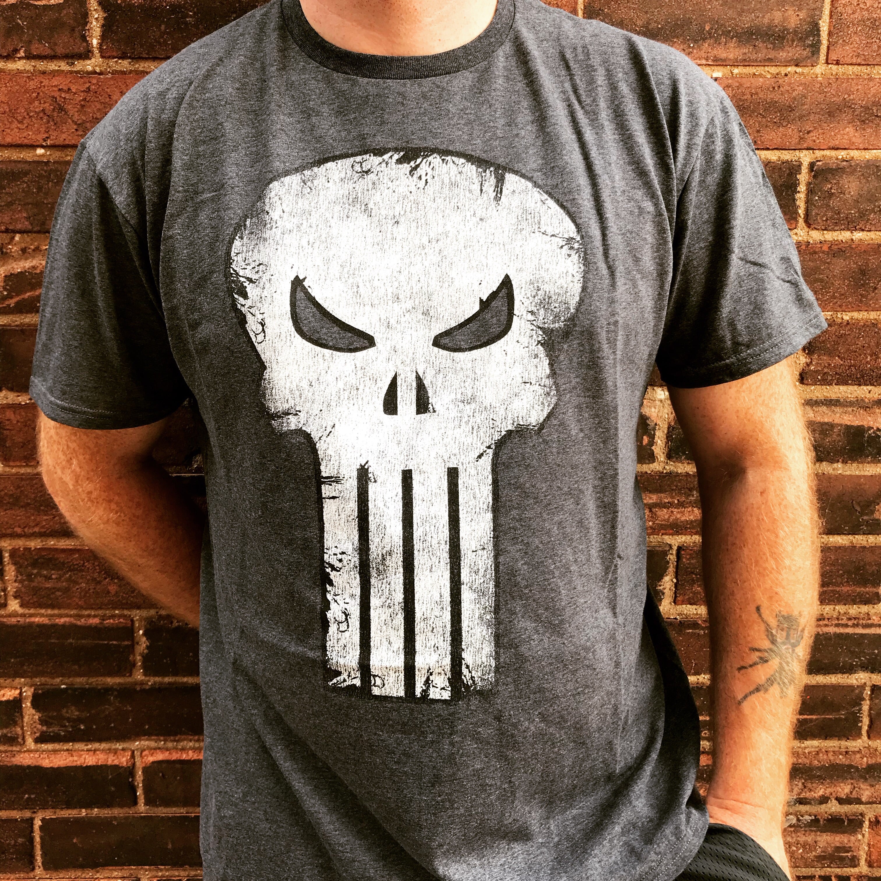 Marvel Punisher Pun Skull T-Shirt - Blue Culture Tees