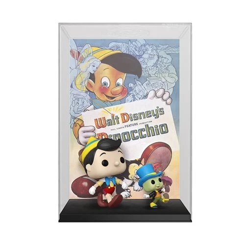 Funko Pop! Disney 100 Pinocchio and Jiminy Cricket Movie Poster with Case #08 Blue Culture Tees