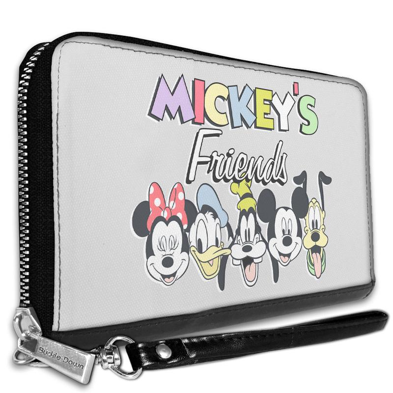Disney Mickey Friends The Fab Five Faces Wallet