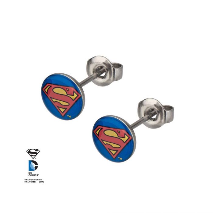 DC Comics Superman Logo Earrings