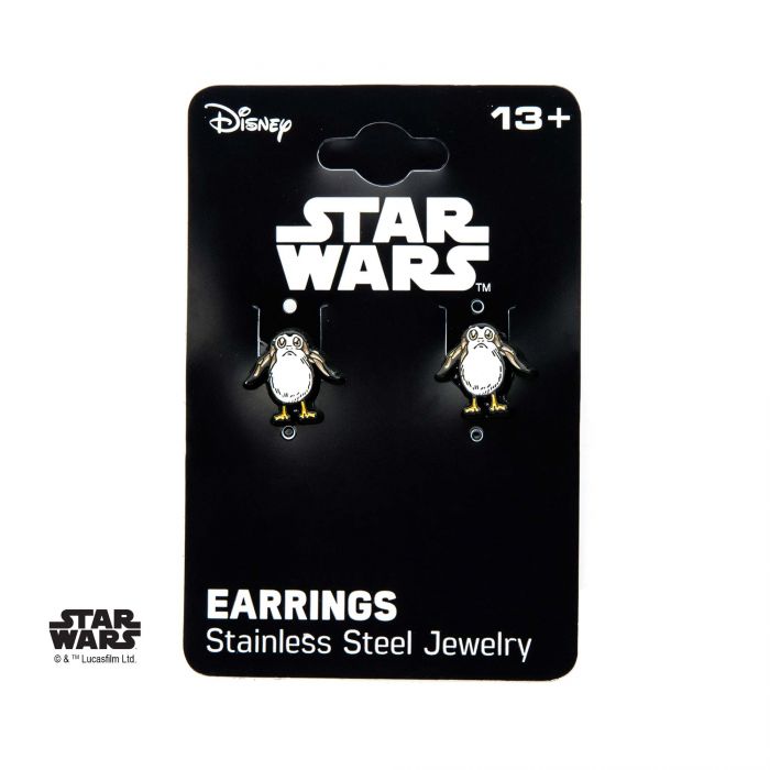 Star Wars Episode 8 Porg Enamel Stud Earrings