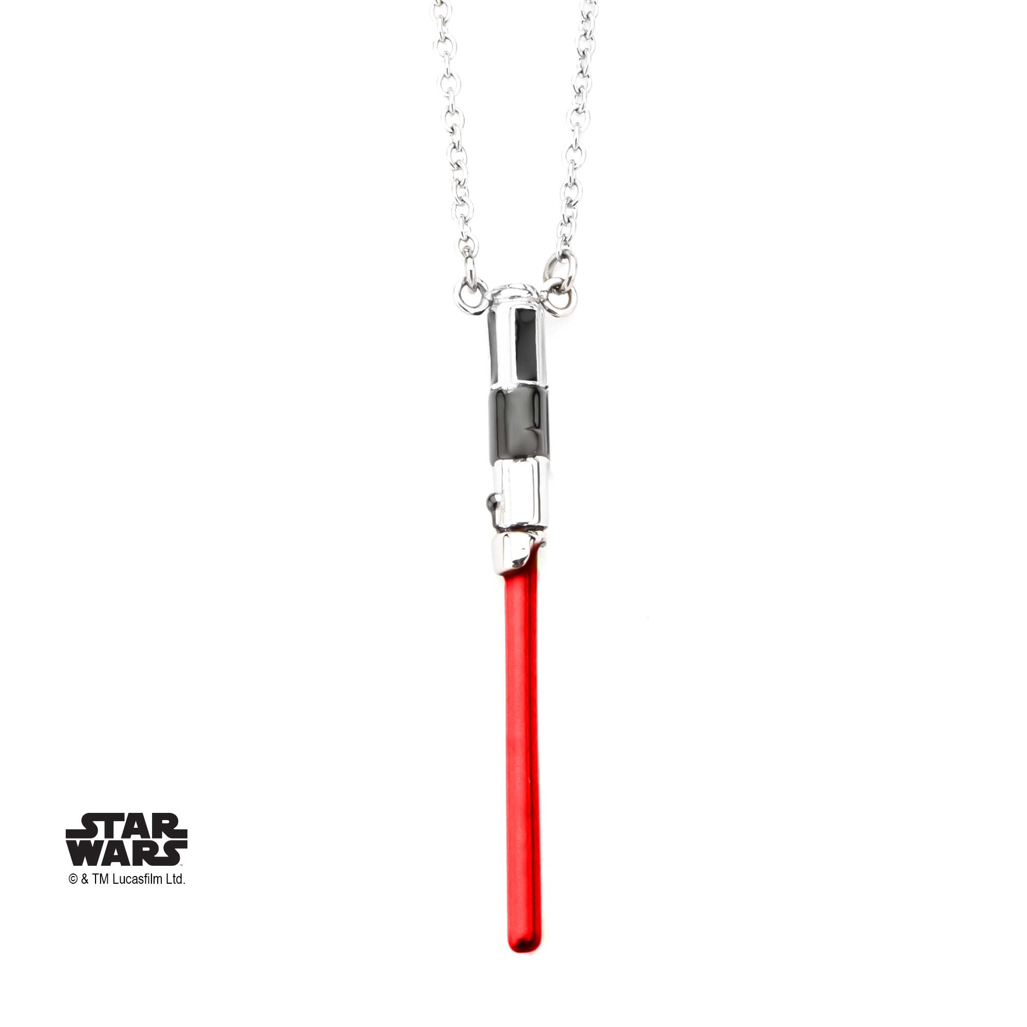 Star Wars Darth Vader Lightsaber Stainless Steel Necklace