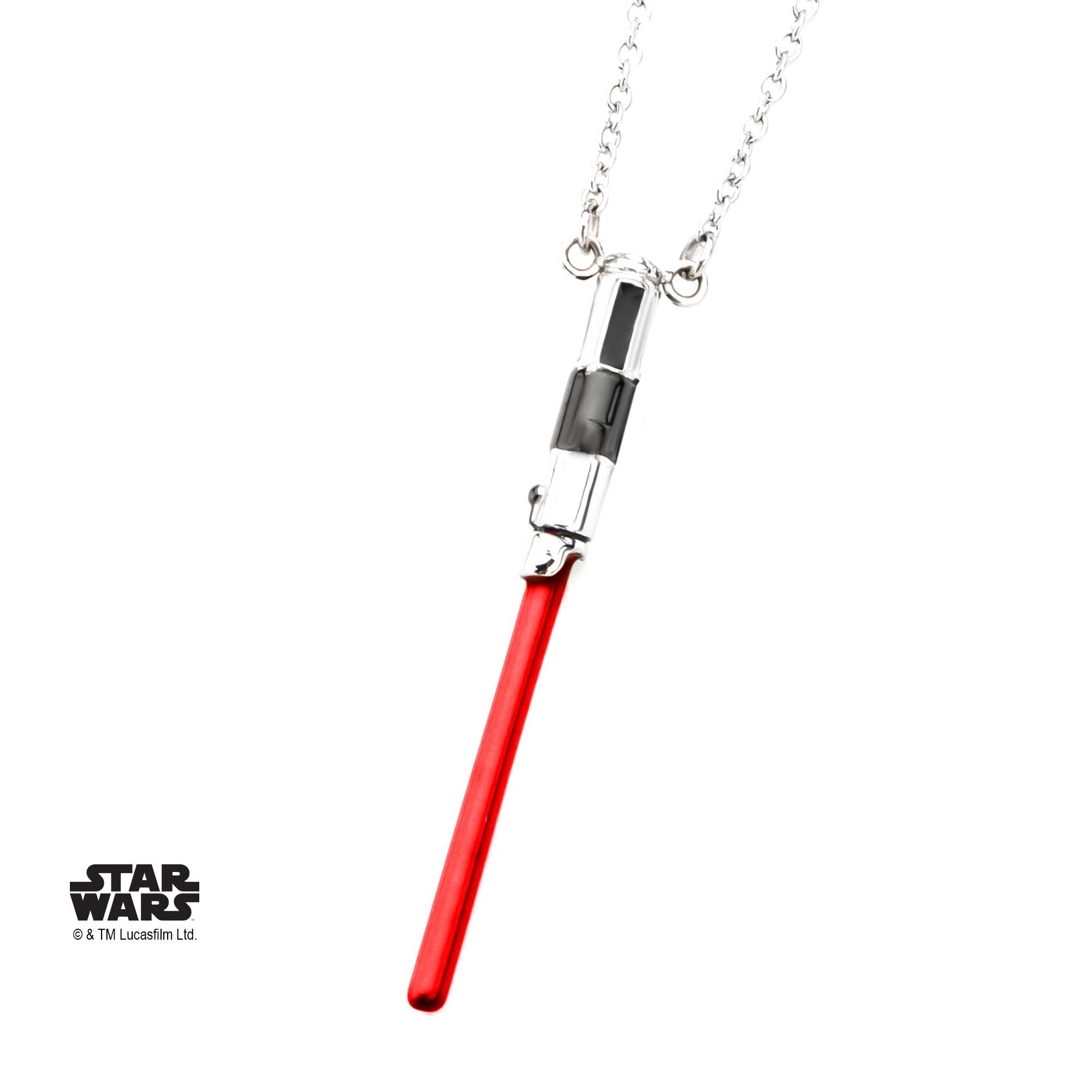 Star Wars Darth Vader Lightsaber Stainless Steel Necklace