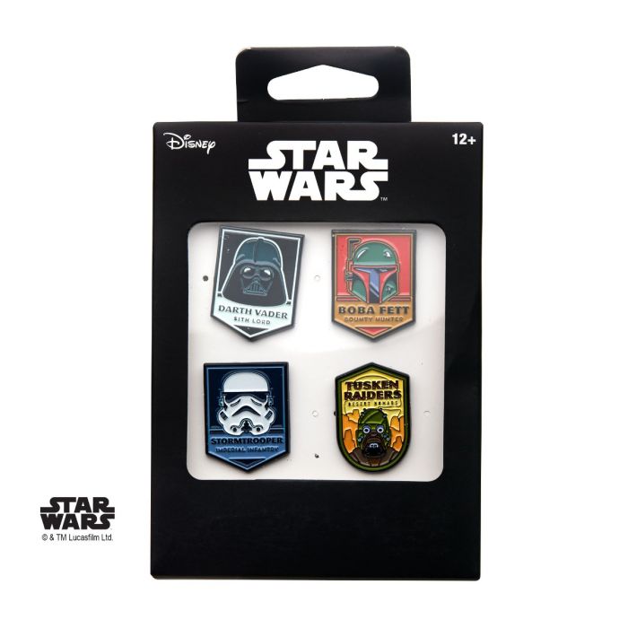 Star Wars Dark Side Of The Force 4Pc Lapel Pin Set